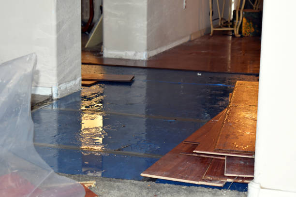 Professional Basement Flood Cleanup technician working in Merritt, NC